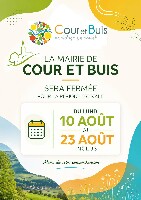 Fermeture estivale Mairie